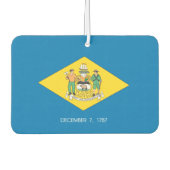 DELAWARE-Flag - Autolufterfrischer (Vorderseite)