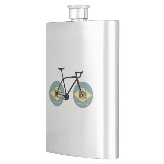 Delaware Flag Cycling Flachmann (Links)