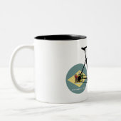 Delaware Flag Cycling Zweifarbige Tasse (Links)