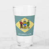 DELAWARE FLAG GLAS (Vorderseite)