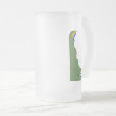 Delaware Flag Map City Tasse (VorderseiteRechts)