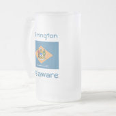 Delaware Flag Map City Tasse (Vorderseite Links)