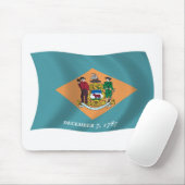 Delaware Flag Mousepad (Mit Mouse)
