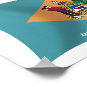 Delaware Flag Poster Print (Ecke)