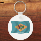 Delaware Flag Schlüsselanhänger (Vorderseite)