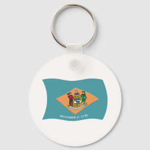 Delaware-Flag-Schlüsselanhänger Schlüsselanhänger