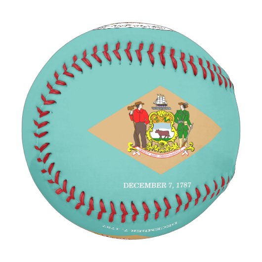 Delaware-Flagge Baseball (Vorderseite Links)