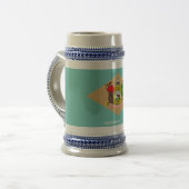 Delaware-Flagge Bierglas (Vorderseite Links)
