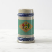 Delaware-Flagge Bierglas (Mittel)