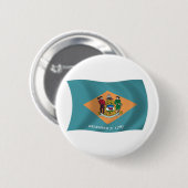 Delaware-Flagge-Button Button (Vorne & Hinten)
