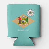 Delaware-Flagge Dosenkühler (Rückseite)