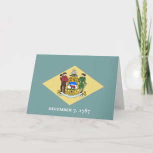 Delaware-Flagge, Flagge von Delaware Karte
