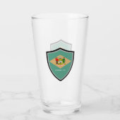 Delaware-Flagge Glas (Rückseite)