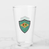 Delaware-Flagge Glas (Vorderseite)