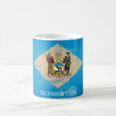 Delaware-Flagge Kaffeetasse (Mittel)