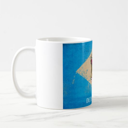 Delaware-Flagge Kaffeetasse (Links)