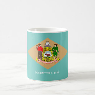 Delaware-Flagge Kaffeetasse