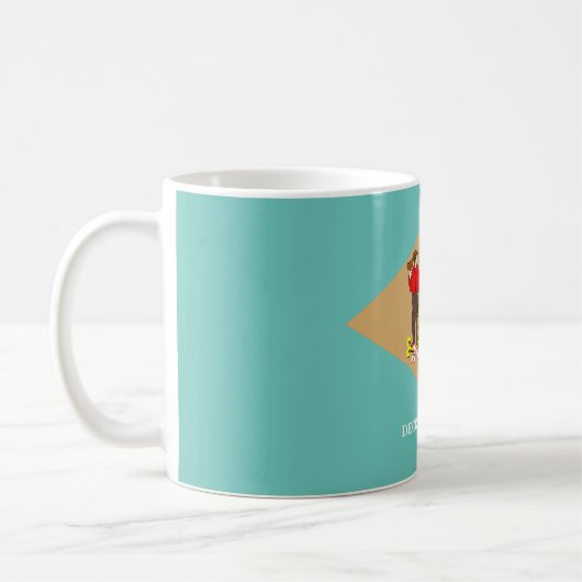 Delaware-Flagge Kaffeetasse (Links)