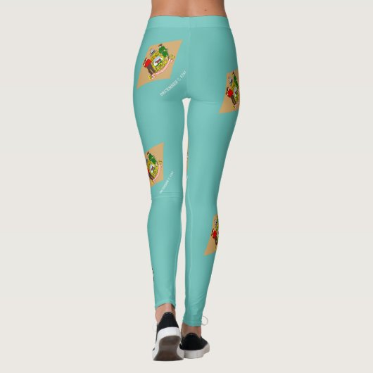 Delaware-Flagge Leggings (Rückseite)