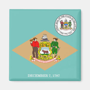 Delaware-Flagge Magnet