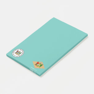 Delaware-Flagge Post-it Klebezettel