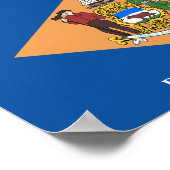 Delaware-Flagge Poster (Ecke)