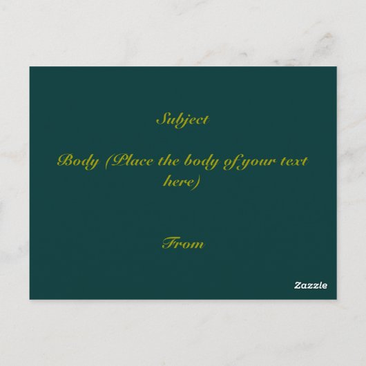 Delaware-Flagge Postkarte (Rückseite)