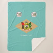 Delaware-Flagge Sherpadecke (Vorderseite)