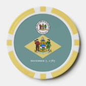 Delaware-Flagge & Siegel, Delaware Pokerchips (Vorderseite)