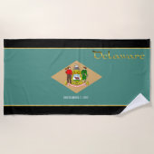 Delaware-Flagge Strandtuch (Vorderseite)