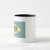 Delaware-Flagge Tasse (Zentrum)