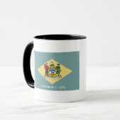 Delaware-Flagge Tasse (Vorderseite Links)