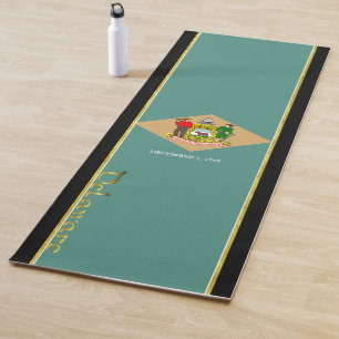 Delaware-Flagge Yogamatte