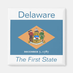 Delaware-Flaggen-Magnet Magnet