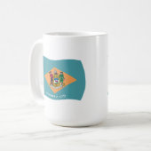 Delaware-Flaggen-Tasse Kaffeetasse (Vorderseite Links)