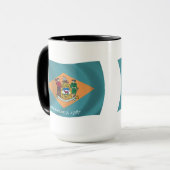 Delaware-Flaggen-Tasse Tasse (Vorderseite Links)