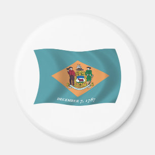 Delaware-Flaggenmagnet Magnet
