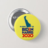 Delaware für Biden Harris 2020 Button (Vorne & Hinten)