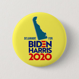 Delaware für Biden Harris 2020 Button