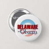 Delaware für Obama Button (Vorne & Hinten)