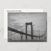 Delaware-Gedenkbrücke Postkarte (Vorne/Hinten)