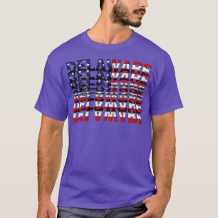 Delaware-Gedreht Texteffekt T-Shirt
