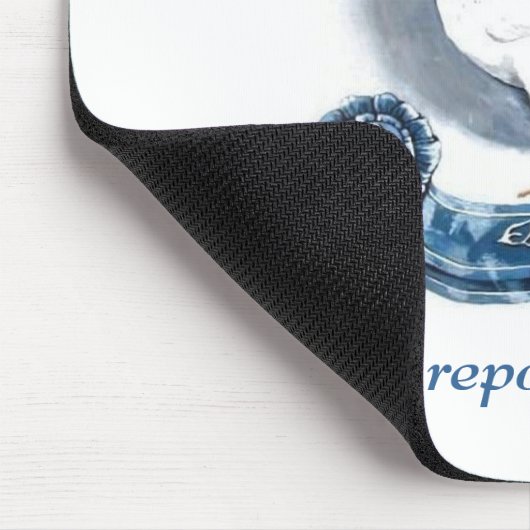 Delaware-Geflügel schlagen Mousepad mit einer (Ecke)