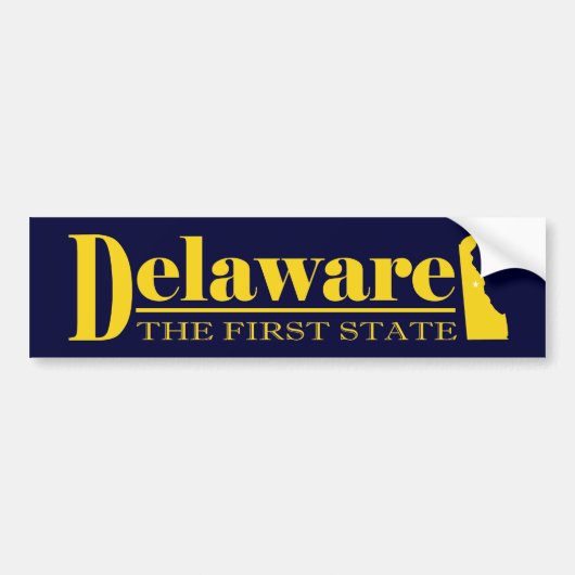 Delaware Gold Autoaufkleber (Vorne)