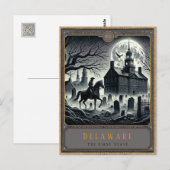 Delaware | Gothic Art Postkarte (Vorne/Hinten)