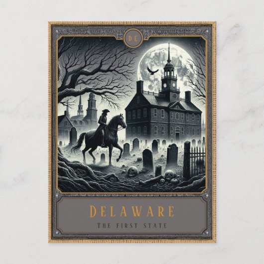 Delaware | Gothic Art Postkarte (Vorderseite)