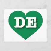 Delaware Green Heart - I Liebe DE Postkarte (Vorderseite)