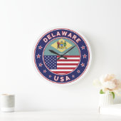 Delaware Große Wanduhr (Zuhause)