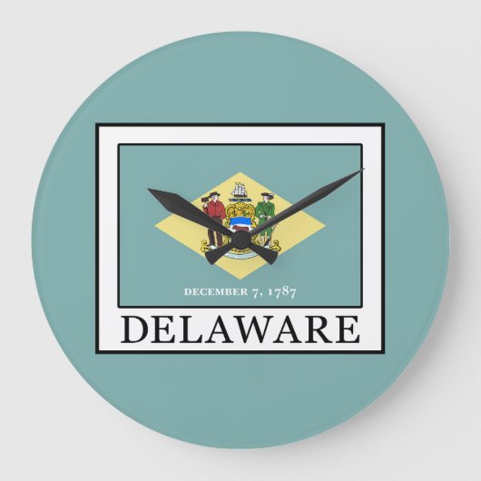 Delaware Große Wanduhr (Vorderseite)