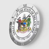 Delaware Große Wanduhr (Winkel)
